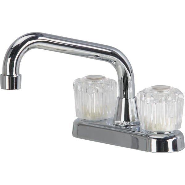 Home Impressions 4 In. Center 2-Handle Non-Metallic Laundry Faucet, Chrome FL01R100CP-JPB3 - main